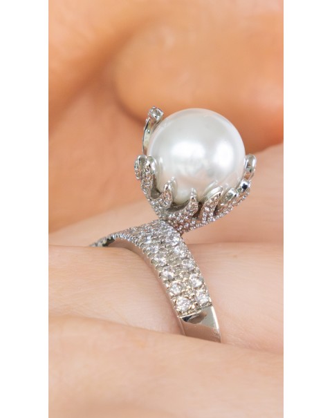 Δαχτυλίδι με πέρλα