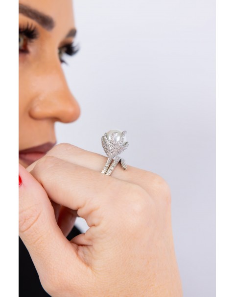 Δαχτυλίδι με πέρλα