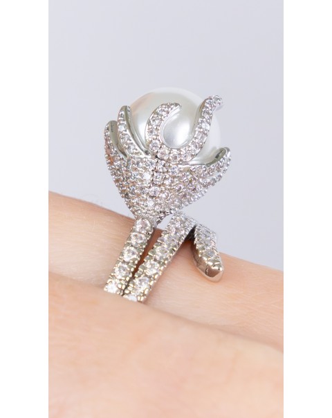 Δαχτυλίδι με πέρλα