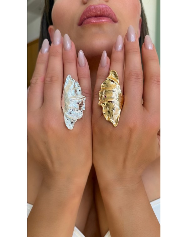 Δαχτυλίδι με αφηρημένο σχέ�...