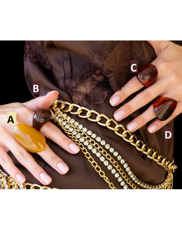 Δαχτυλίδια ακριλικά bull