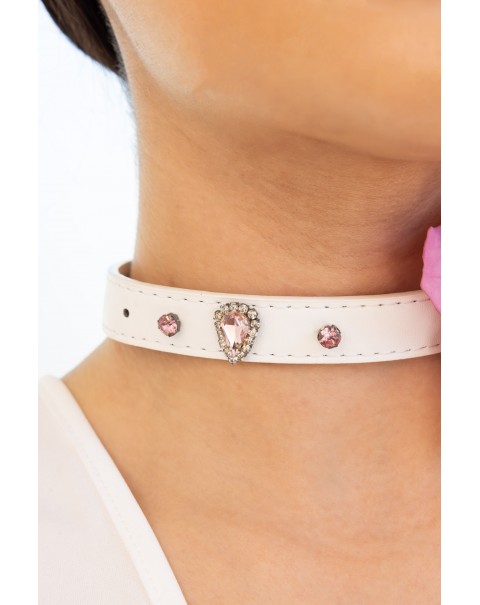 Κολιέ τσόκερ με λουλούδι 