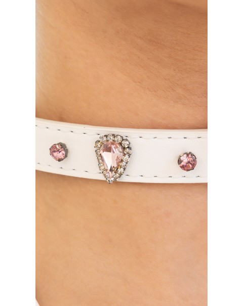 Κολιέ τσόκερ με λουλούδι 