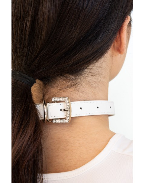 Κολιέ τσόκερ με λουλούδι 