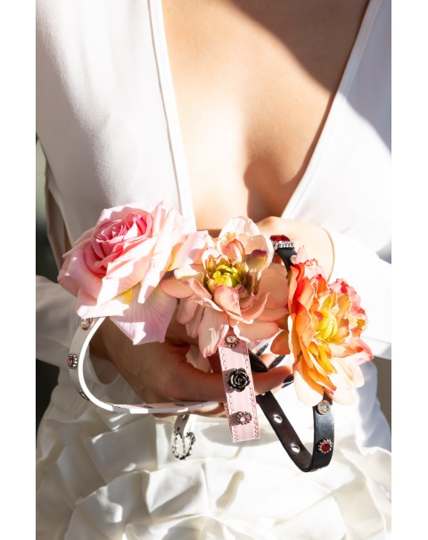 Κολιέ τσόκερ με λουλούδι 