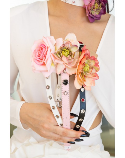 Κολιέ τσόκερ με λουλούδι 