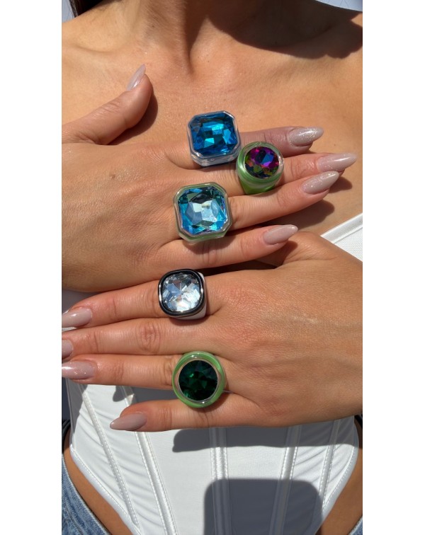 Ακρυλικά δαχτυλίδια με κρύ�...