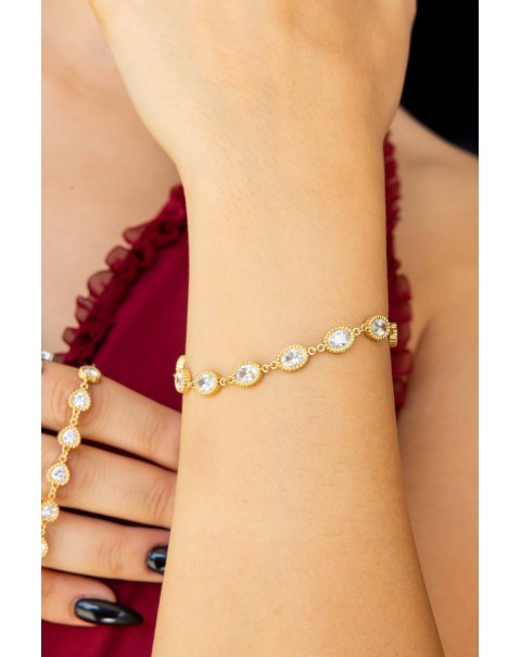 Βραχιόλι ριβιέρα σε τέσσερα σχέδια στοιχείων 