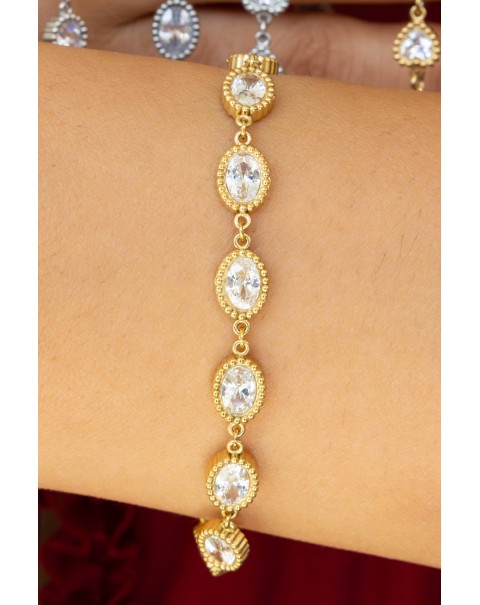 Βραχιόλι ριβιέρα σε τέσσερα σχέδια στοιχείων 