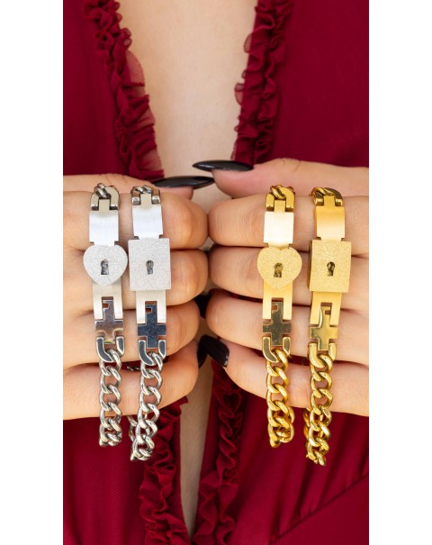 Σετ δύο βραχιόλια με κλειδαριά
