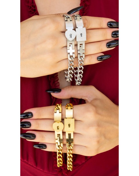 Σετ δύο βραχιόλια με κλειδαριά