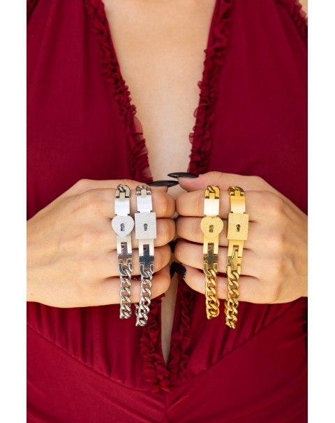 Σετ δύο βραχιόλια με κλειδαριά