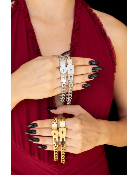 Σετ δύο βραχιόλια με κλειδαριά