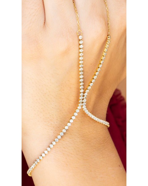 Βραχιόλι - δαχτυλίδι ριβιέρα 