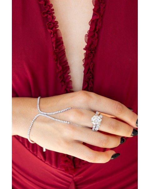 Βραχιόλι - δαχτυλίδι ριβιέρα 