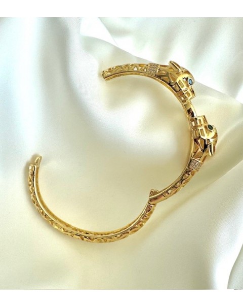 Βραχιόλι χειροπέδα τίγρης - πάνθηρας