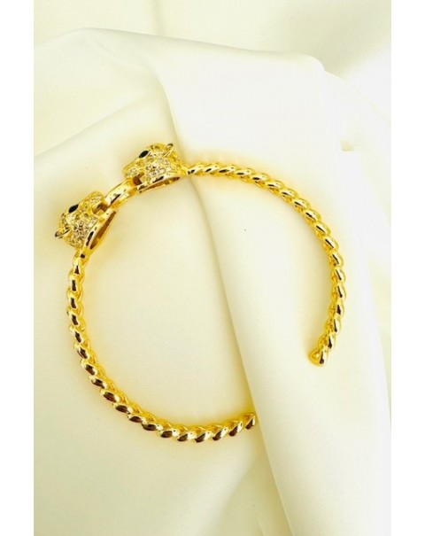 Βραχιόλι χειροπέδα τίγρη- πάνθηρας