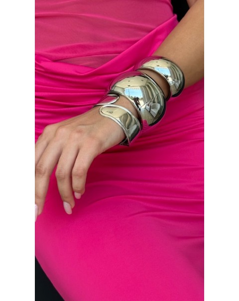 Σταθερό βραχιόλι με καμπύλες 