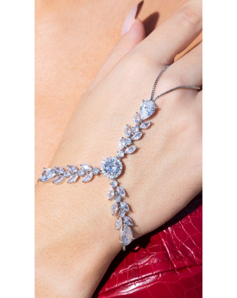 Βραχιόλι - δαχτυλίδι με ζιργκόν 