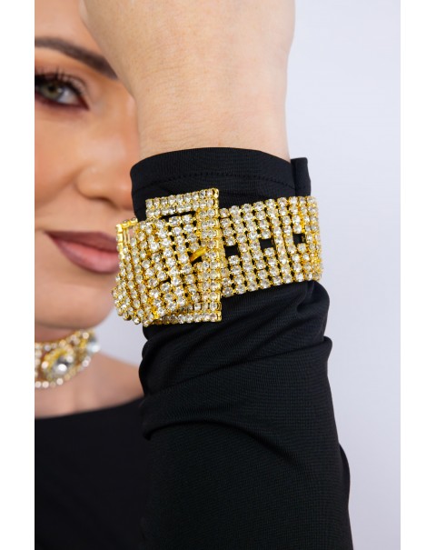 Βραχιόλι ζώνη με στρας