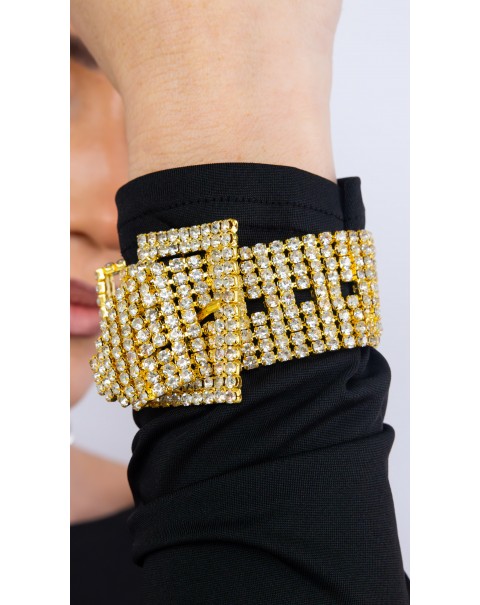 Βραχιόλι ζώνη με στρας