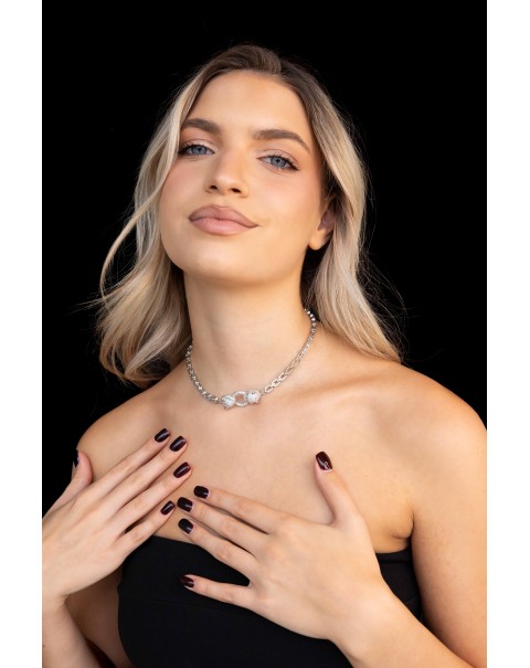 Κολιέ τσόκερ τίγρης - πάνθηρας