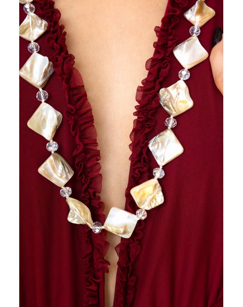 Χειροποίητο κολιέ με μαργαριτάρια γλυκού νερού