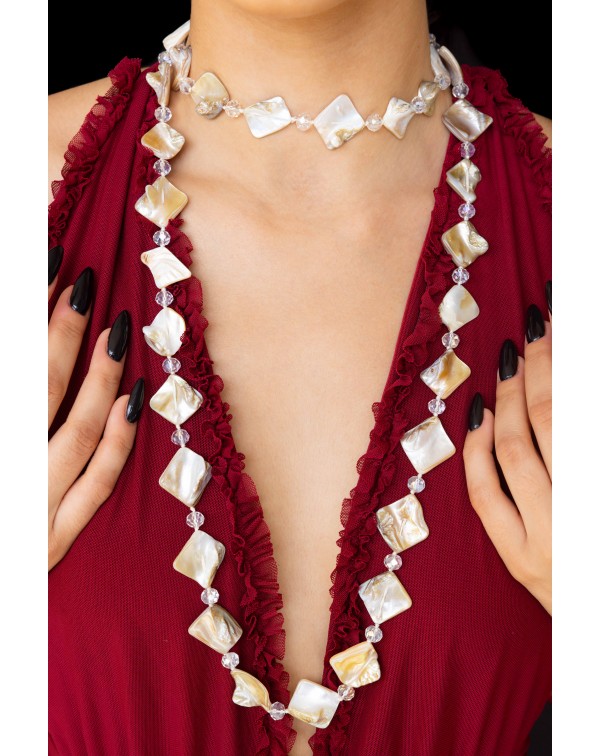 Χειροποίητο κολιέ με μαργα�...