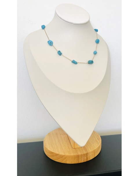 Κολιέ με τιρκουάζ 