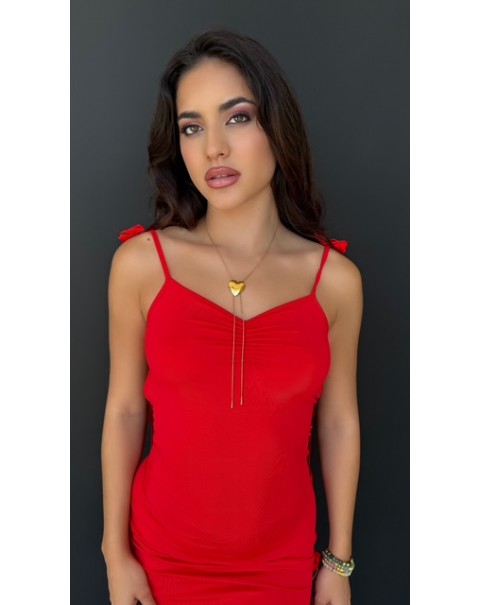 Κολιέ γραβάτα καρδιά