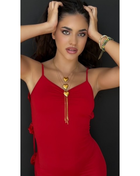 Κολιέ γραβάτα καρδιά