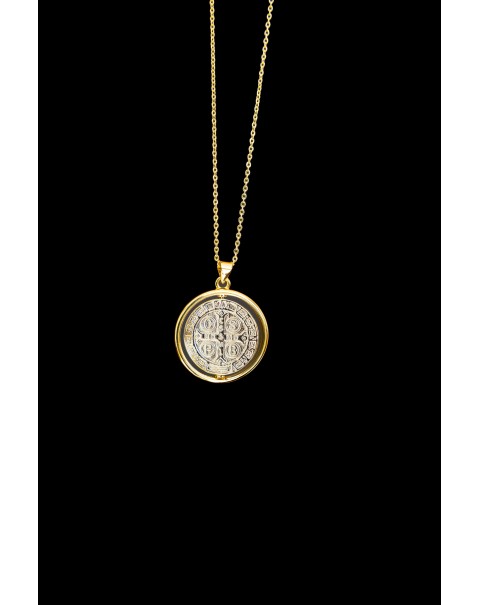 Κολιέ με Κωνσταντινάτο από ατσάλι 