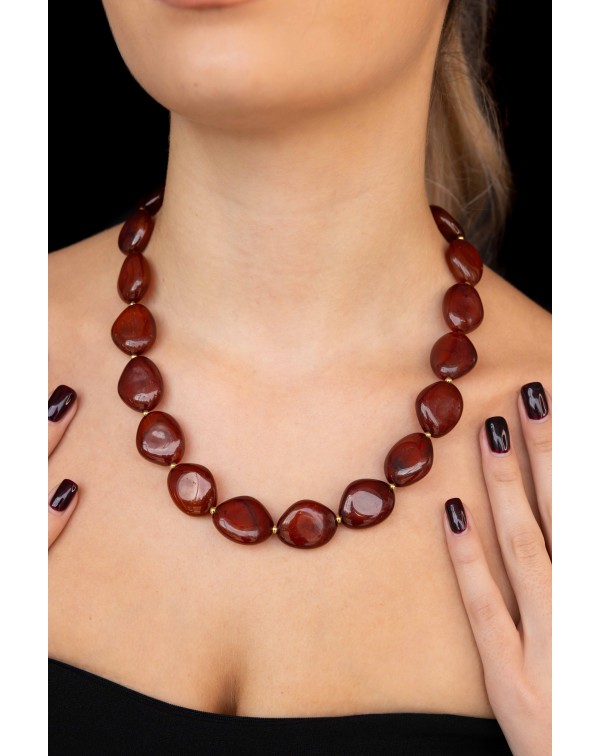 Κολιέ με στοιχεία από ρητίν...