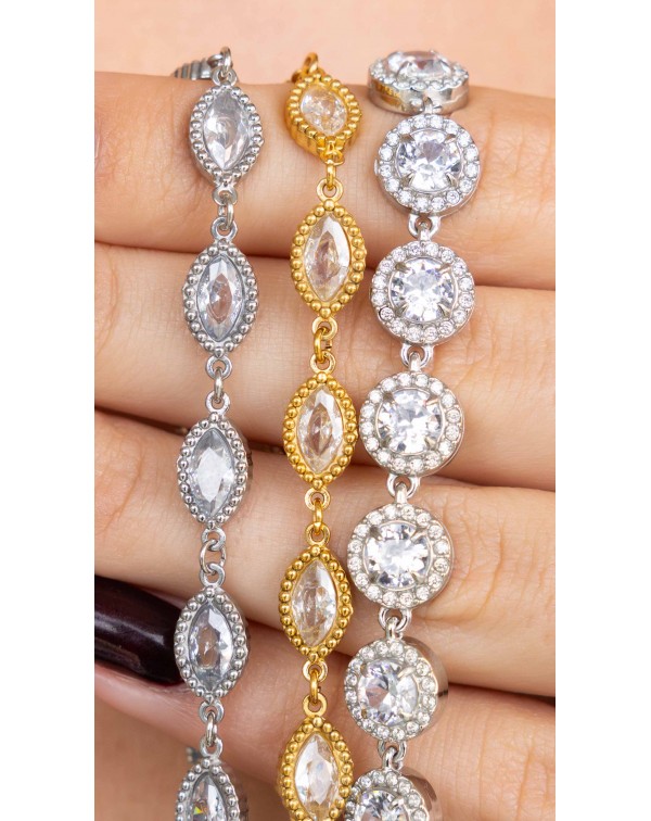 Κολιέ ριβιέρα σε δύο σχέδια