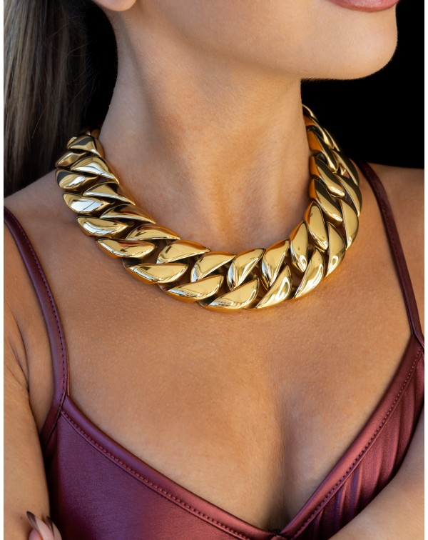 Κολιέ τύπου αλυσίδα από μασ...