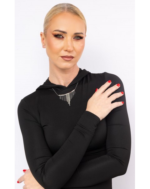 Κολιέ με κρεμαστές ριβιέρες και αλυσίδες