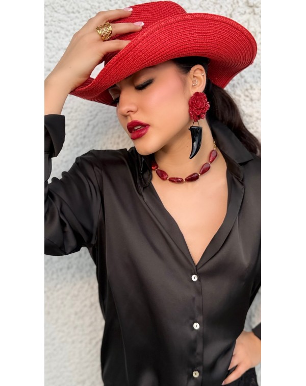 Κολιέ αλυσίδα με ακρυλικές ...