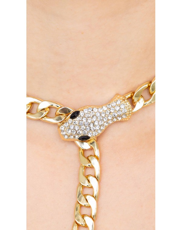 Κολιέ αλυσίδα φίδι