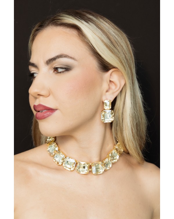 Σετ κολιέ και σκουλαρίκια μ...