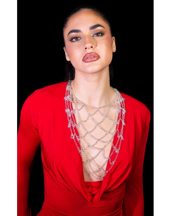 Τριγωνικό κολιέ τύπου πλεκ�...