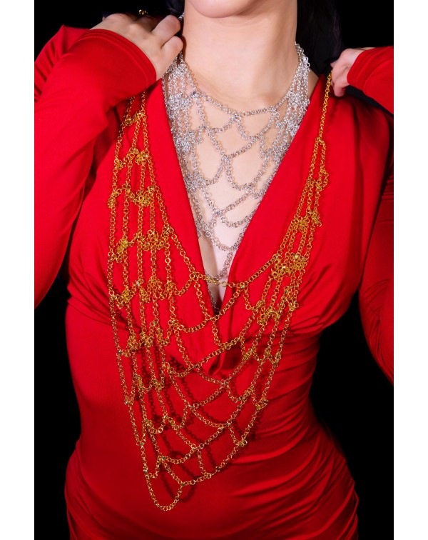 Τριγωνικό κολιέ τύπου πλεκ�...