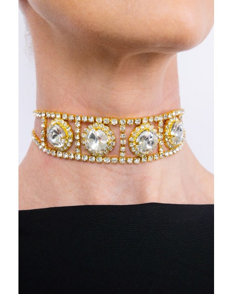 Κολιέ  τσόκερ  με κρύσταλλα