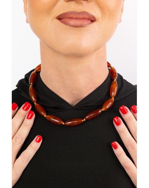 Κολιέ με χάντρες ρητίνης