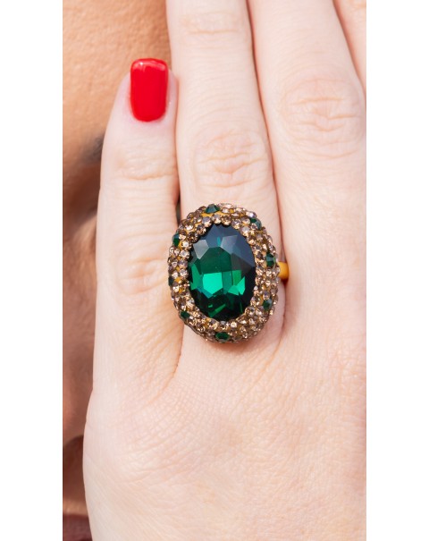 Σετ κοσμημάτων με κρύσταλλα, ζιργκόν και χάντρες