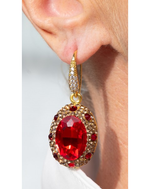 Σετ κοσμημάτων με κρύσταλλα, ζιργκόν και χάντρες