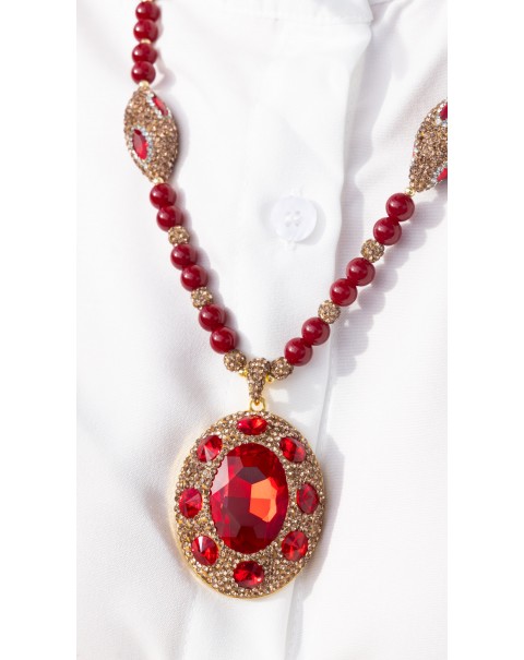 Σετ κοσμημάτων με κρύσταλλα, ζιργκόν και χάντρες