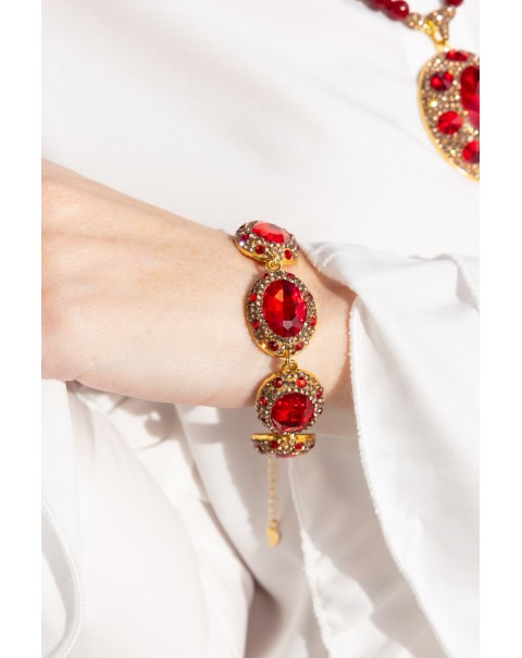 Σετ κοσμημάτων με κρύσταλλα, ζιργκόν και χάντρες