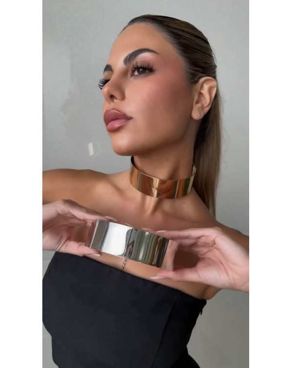 Φαρδύ σταθερό κολιέ/τσόκερ 