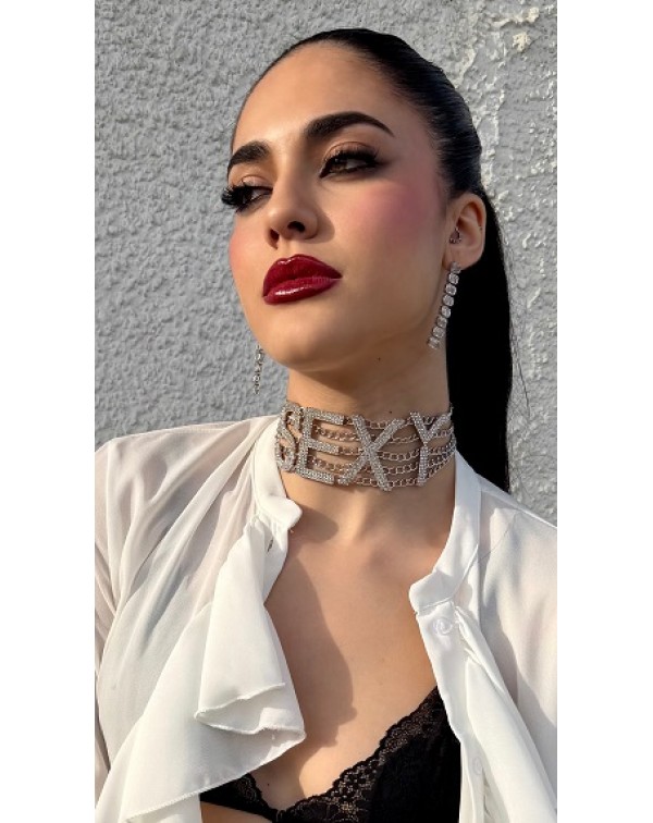 Κολιέ τσόκερ με ζιργκόν και...