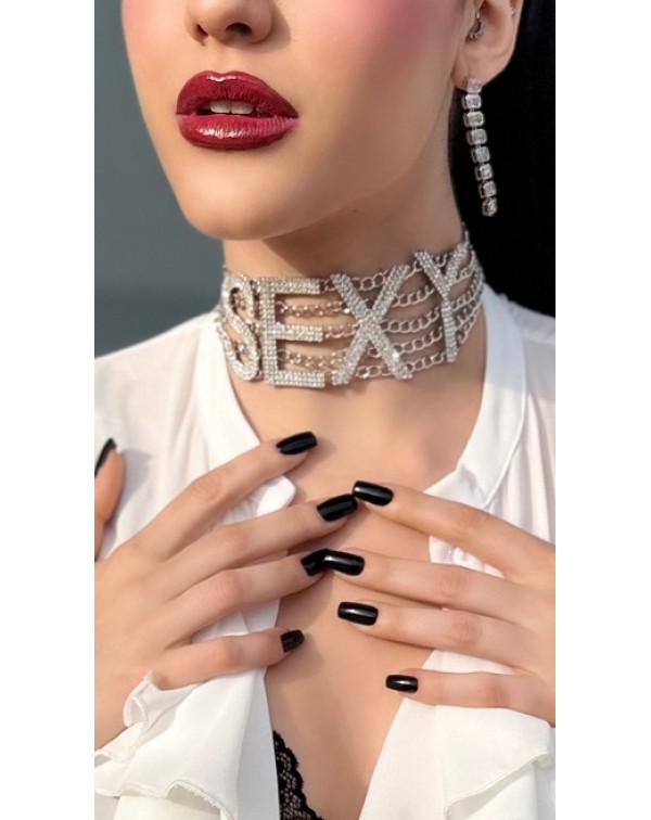 Κολιέ τσόκερ με ζιργκόν και...